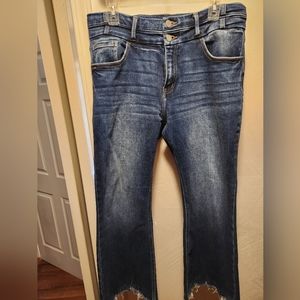 KanCan flare crop jeans